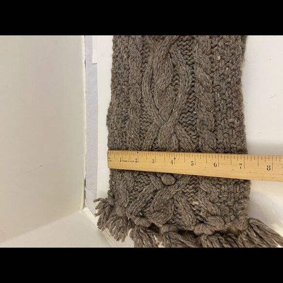 American Eagle wool blend scarf gray 64x7” - Picture 4 of 6